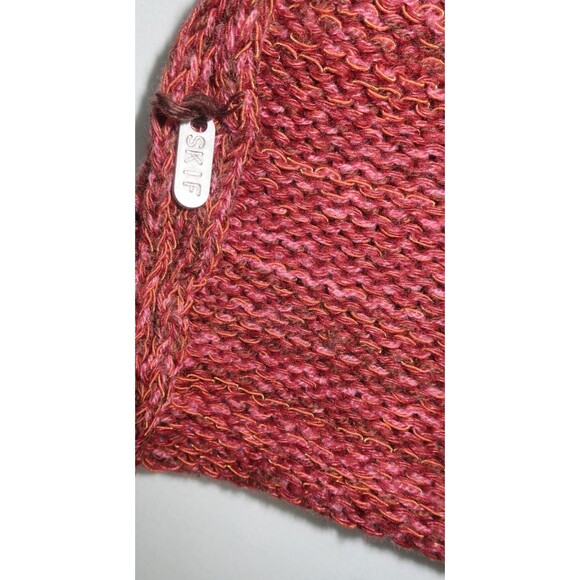 Skif Skifo Art-to-Wear Short Sleeve Handmade  Knit Sweater Merino Cotton Linen M - Picture 3 of 7